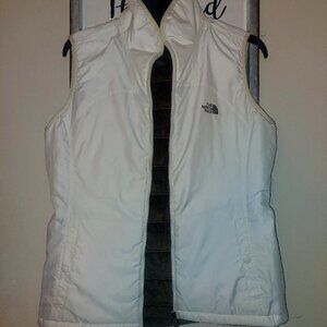 The North Face Women's Insulated Reversible Vest  White Brown - Size Med
